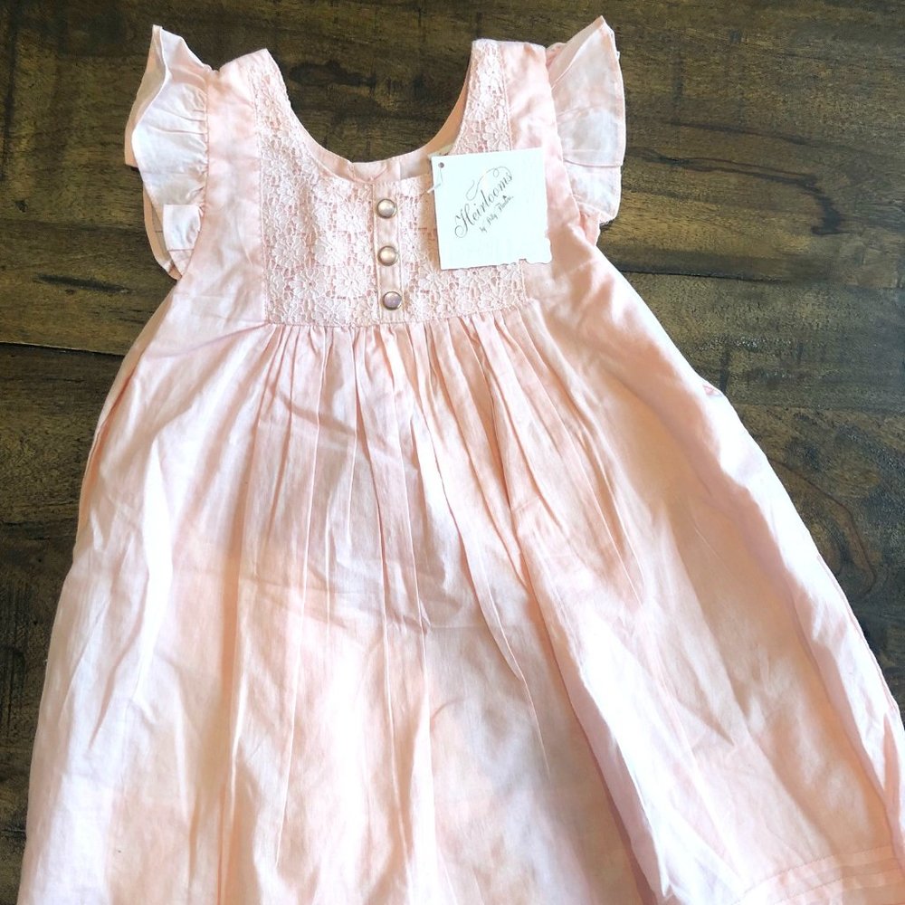 HEIRLOOMS by Polly Flinders Baby girl dress size 24 M
